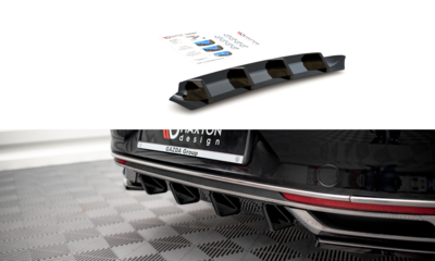 Maxton Design Central Rear Valance Spoiler Versie 1 Geschikt Voor Volkswagen Passat B8 Facelift 