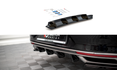 Maxton Design Volkswagen Passat B8 Facelift Central Rear Valance Spoiler Versie 1