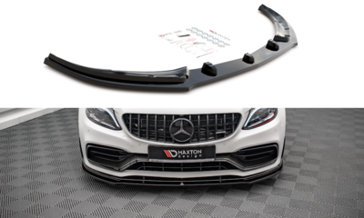 Maxton Design Mercedes C63 AMG Coupe W205 Facelift Voorspoiler Spoiler Splitter Versie 1