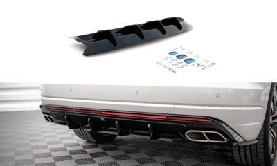 Maxton Design Central Rear Valance Spoiler Versie 1 Geschikt Voor Volkswagen Touareg R Line MK3 