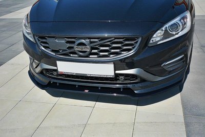 Maxton Design Volvo V60 Polestar Facelift Voorspoiler Spoiler Splitter Versie 1