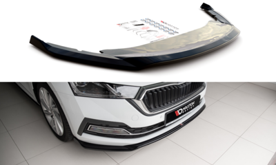 Maxton Design Skoda Octavia Mk4 Standaard Voorspoiler Spoiler Splitter Versie 2