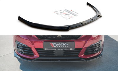 Maxton Design Peugeot 308 GT MK2 Facelift Voorspoiler Spoiler Splitter Versie 1