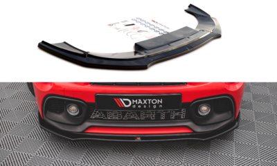 Maxton Design Fiat 500 Abarth Facelift Voorspoiler Spoiler Splitter Versie 1 