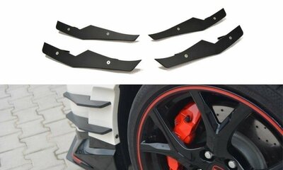 Maxton Desgin Honda Civic Type R Mk9 Racing Canards Front Wings Cup Spoiler