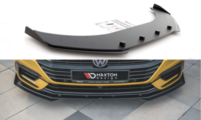 Maxton Design Racing Durability Voorspoiler Spoiler Racing Splitter + Flaps Geschikt Voor Volkswagen Arteon R Line 