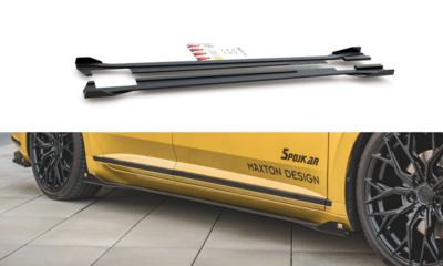 Maxton Design  Racing Durability Sideskirt Diffuser + Flaps Geschikt Voor Volkswagen Arteon R Line