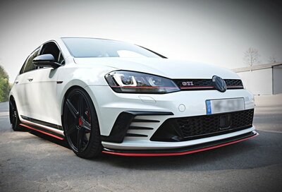 Maxton Design  Voorspoiler Spoiler Splitter Versie 1 Geschikt Voor Volkswagen Golf 7 GTI Clubsport