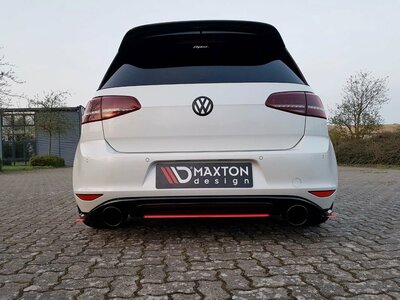 Maxton Design Valance Spoiler Rear Centre Geschikt Voor Volkswagen Golf 7 GTI Clubsport 