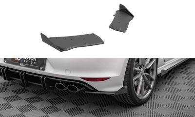 Maxton Design Rear Side Splitters Pro Street + Flaps Geschikt Voor Volkswagen Golf 7 R R20 