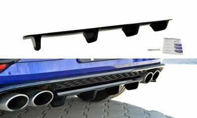 Maxton Design Centre Rear Splitter Geschikt Voor Volkswagen Golf 7 R R20 Facelift 