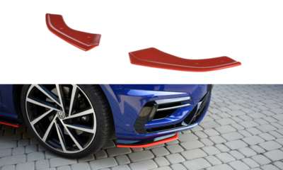 Maxton Design Front Side Splitters Geschikt Voor Volkswagen golf 7 R R20 Facelift 