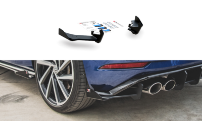 Maxton Design Rear Side Splitters Pro Street + Flaps Geschikt Voor Volkswagen Golf 7 R R20 Facelift 