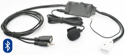 Audi 12 Pin Bluetooth Carkit Bluetooth Audio Muziek USB en AUX Streaming AD2P kabel adapter