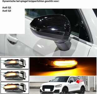 Dynamische Led Spiegel Knipperlichten Richtingaanwijzer Geschikt Voor Audi Q2 Q3 