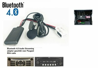 Citroen C2 C3 C4 C5 C6 C8 Berlingo Jumpy RD4 Bluetooth Carkit Bellen Muziek Streaming Module Adapter Aux Dongle