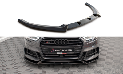 Maxton Design Audi A3 8V Sline / S3 Facelift Sportback Voorspoiler Spoiler Splitter Versie 1