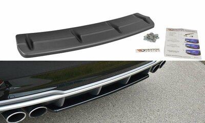 Maxton Design Audi S3 Facelift Sedan Central Rear Valance Spoiler Versie 1