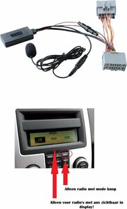 Volvo S70 Aux kabel Bluetooth Muziek Streaming Carkit Aux Music Adapter