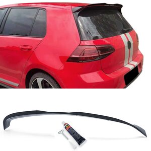 Volkswagen Golf 7 GTI Cup Dakspoiler Extention Lip Styling Dak Spoiler Hoogglans Zwart