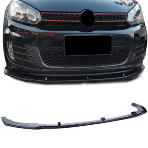 Cup Spoiler Voorspoiler Splitter Lip Hoogglans Zwart Geschikt Voor Volkswagen Golf 6 GTI GTD 