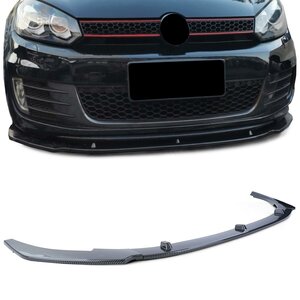Cup Spoiler Voorspoiler Splitter Lip Carbon Look Geschikt Voor Volkswagen Golf 6 GTI GTD 