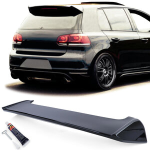 Ducktale Dakspoiler Extention Lip Styling Dak Spoiler Hoogglans Zwart Geschikt Voor Volkswagen Golf 6 GTI 