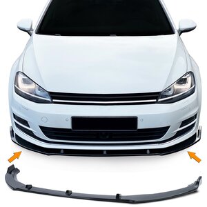 Spoiler Voorspoiler Splitter Lip Hoogglans Zwart Geschikt Voor Volkswagen Golf 7 