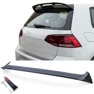 Volkswagen Golf 7 GTI Look Dakspoiler Extention Lip Styling Dak Spoiler Hoogglans Zwart