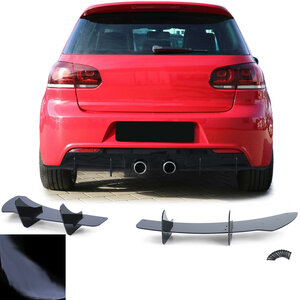 Diffuser Splitter Achterbumper Spoiler Styling Geschikt Voor Volkswagen Golf 6 R20 