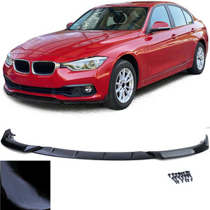 Passend Voor Bmw 3 Serie F30 F31 LCI Standaard Spoiler Voorspoiler Splitter Lip Hoogglans Zwart