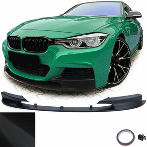 Passend Voor Bmw 3 Serie F30 F31 M Pakket Spoiler Voorspoiler Splitter Lip Mat Zwart