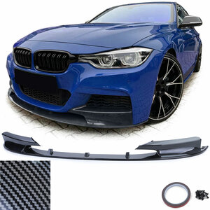 Passend Voor Bmw 3 Serie F30 F31 M Pakket Cup Spoiler Voorspoiler Splitter Lip Carbon Look