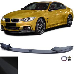 Passend Voor Bmw 4 Serie F32 F33 F36 Gran Coupe M Pakket Cup Spoiler Voorspoiler Splitter Lip Mat Zwart