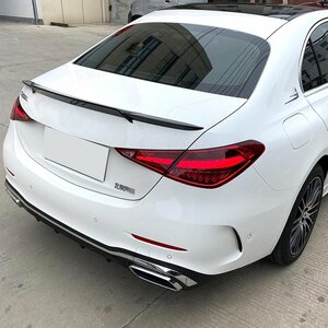 Mercedes C Klasse W206 Spoiler Achterklep Lip Hoogglans Zwart AMG Look C200 C220 C300