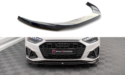 Maxton Design Audi A4 B9 S Line / S4 B9 Facelift Splitter Voorspoiler Spoiler Versie 2