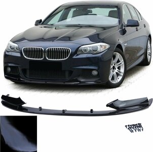 Passend Voor Bmw 5 Serie F10 F11 M Pack Spoiler Voorspoiler Splitter Lip Hoogglans Zwart