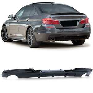 Passend Voor Bmw 5 serie F10 M Pakket 535I Diffuser Glans Zwart Uitlaat Uitsparing L + R M Performance Look