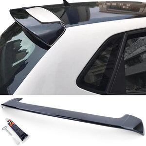 Volkswagen Polo 6R Dakspoiler Extention Lip Styling Dak Spoiler Hoogglans Zwart