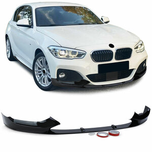 Passend Voor Bmw 1 Serie F20 F21 LCI M Pakket Splitter Spoiler Voorspoiler Hoogglans Zwart