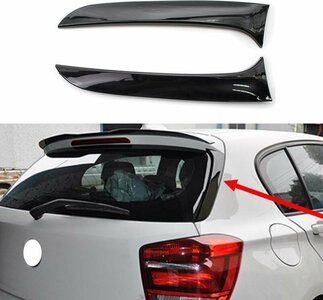 Bmw 1 Serie F20 F21 Achterraam Spoiler Wings Hoogglans Zwart Achterruit Canard