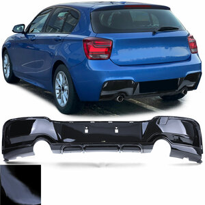 Bmw 1 Serie F20 F21 Achterbumper Diffuser Glans Zwart 135i Look