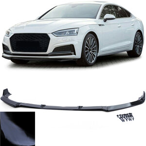 Geschikt Voor Audi A5 F5 Spoiler Voorspoiler Splitter Lip Hoogglans Zwart