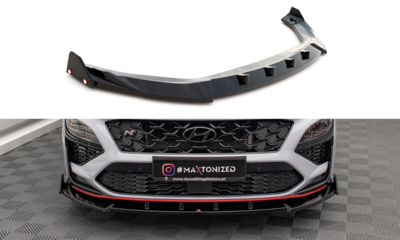 Maxton Design Hyundai Kona N MK1 Splitter Voorspoiler Spoiler Versie 2 + Flaps