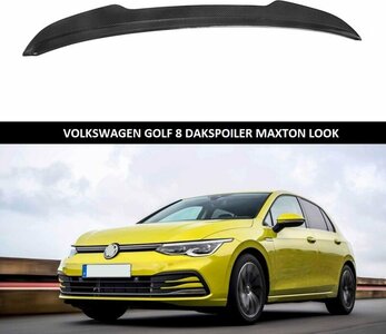 Dakspoiler Extention Lip Styling Dak Spoiler Hoogglans Zwart Geschikt Voor Volkswagen Golf 8 Standaard 