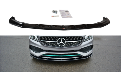 Maxton Design Mercedes CLA C117 AMG Line Facelift Voorspoiler Spoiler Splitter Versie 1