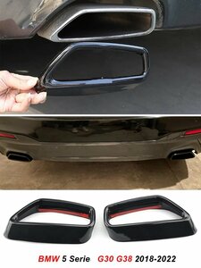 Passend Voor Bmw G30 G31 Black Zwart Enkele Uitlaat Trim tip 