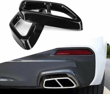 Passend Voor Bmw G30 G31 Black Zwart Dubbele uitlaat trim tip
