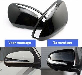 Passend Voor Mercedes C Klasse W205 E Klasse W213 S Klasse W222 GLX X253 Hoogglans Zwarte Spiegel kappen