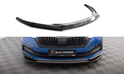 Maxton Design Skoda Octavia MK4 Sportline Splitter Voorspoiler Spoiler Versie 2